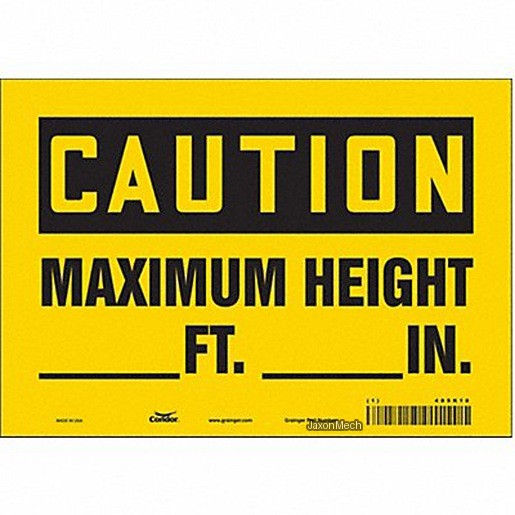CONDOR SAFETY 485K10 لافتة سلامة