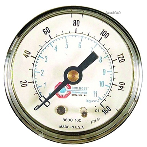 COILHOSE PNEUMATICS 8800-160 مقياس قرصي
