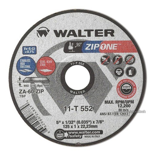 WALTER SURFACE TECHNOLOGIES 11T552 قرص قطع