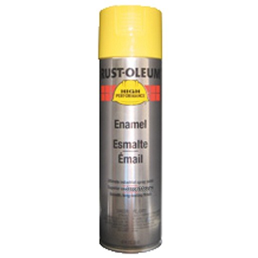 RUSTOLEUM V2143838 طلاء رذاذ أصفر للأمان من HP