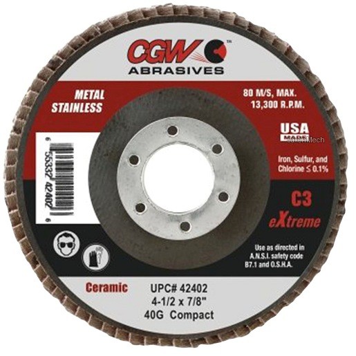 CGW ABRASIVES 42402 قرص رقائقي